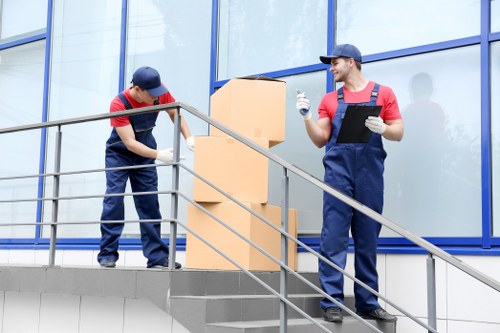 Careful packing of fragile items for a Bermondsey home move