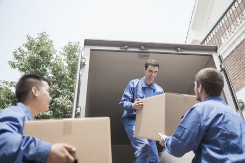 Bulky sofa and wardrobe removal during furniture pick-up