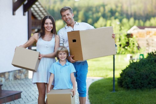 Local team collecting a sofa and household furniture in Bermondsey