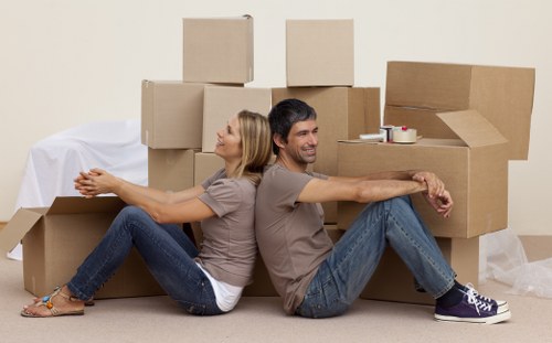 Removal team planning a local move in Bermondsey near residential flats