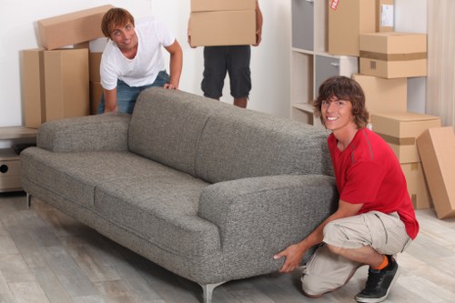 Moving van near student accommodation in Bermondsey