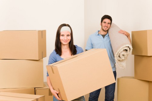 Team handling office removals in Bermondsey workspace